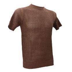 Maglia GIROCOLLO MAGLIA TRAFORATA ME2982SS Marrone
