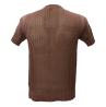 Maglia GIROCOLLO MAGLIA TRAFORATA ME2982SS Marrone