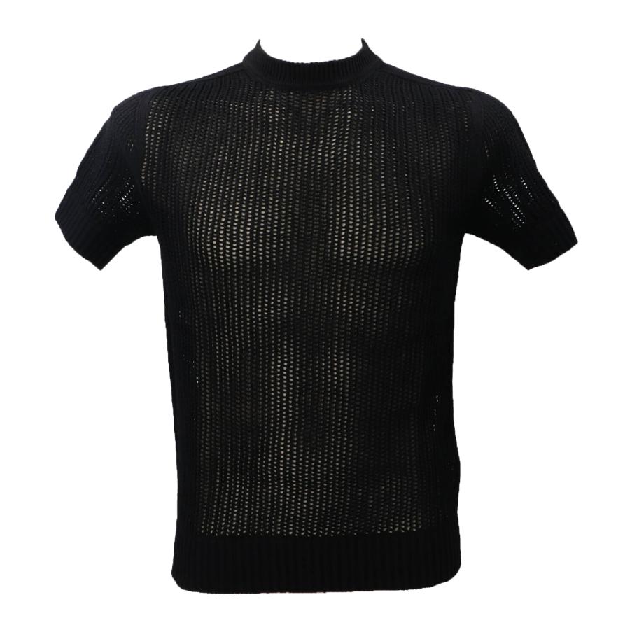 Sseinse Maglia GIROCOLLO   TRAFORATA ME2982SS Nero 1