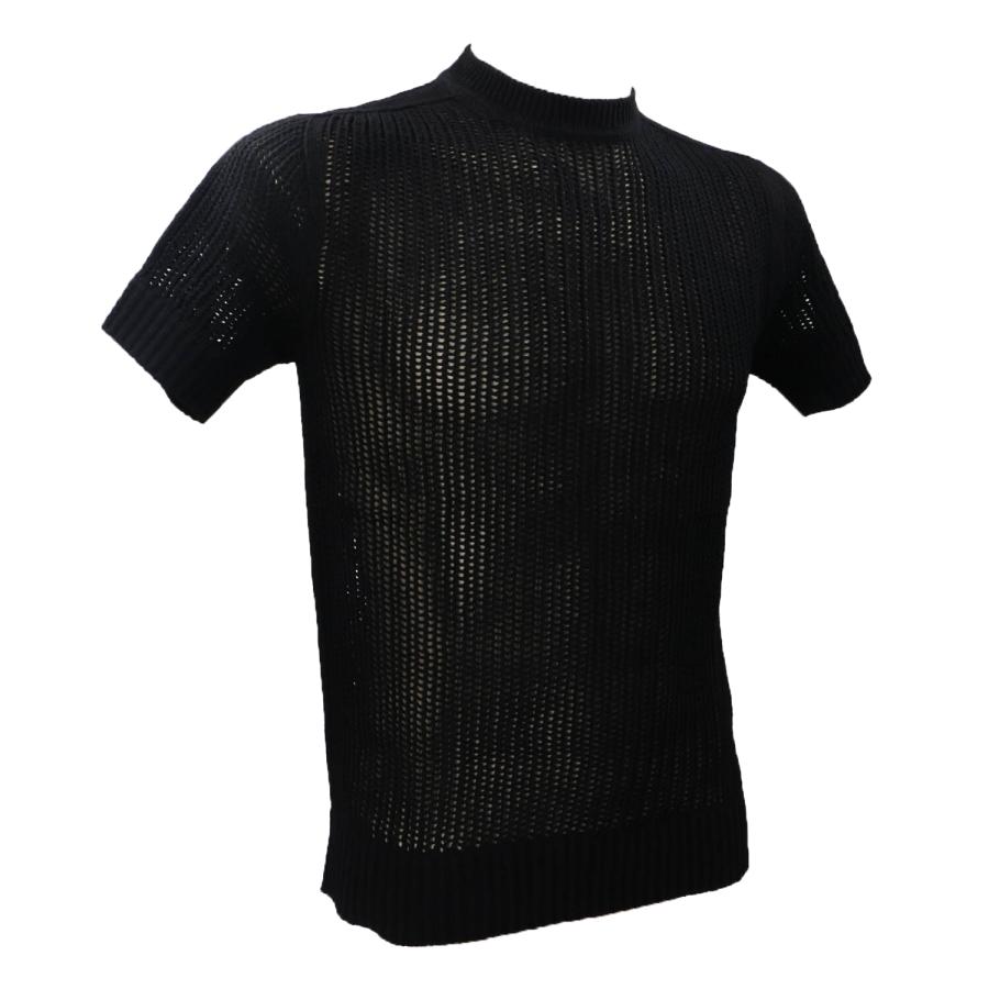 Sseinse Maglia GIROCOLLO   TRAFORATA ME2982SS Nero 2