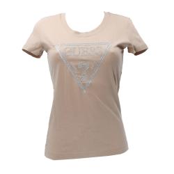 T-shirt SS CN SHINY TRIANGLE TEE Beige