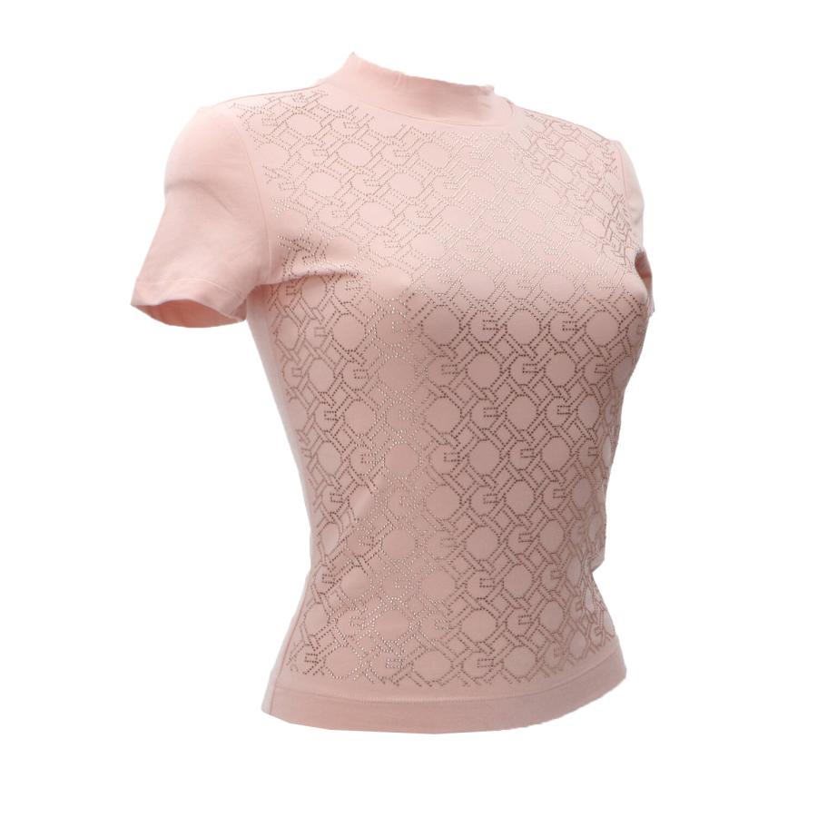 Guess T-shirt LOGO CHAIN ALL OVER  Rosa 2