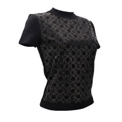 T-shirt LOGO CHAIN ALL OVER T-SHIRT Nero