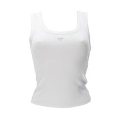 Canotte ECO TRIANGLE BLING RIBBED TANK Bianco