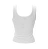 Canotte ECO TRIANGLE BLING RIBBED TANK Bianco
