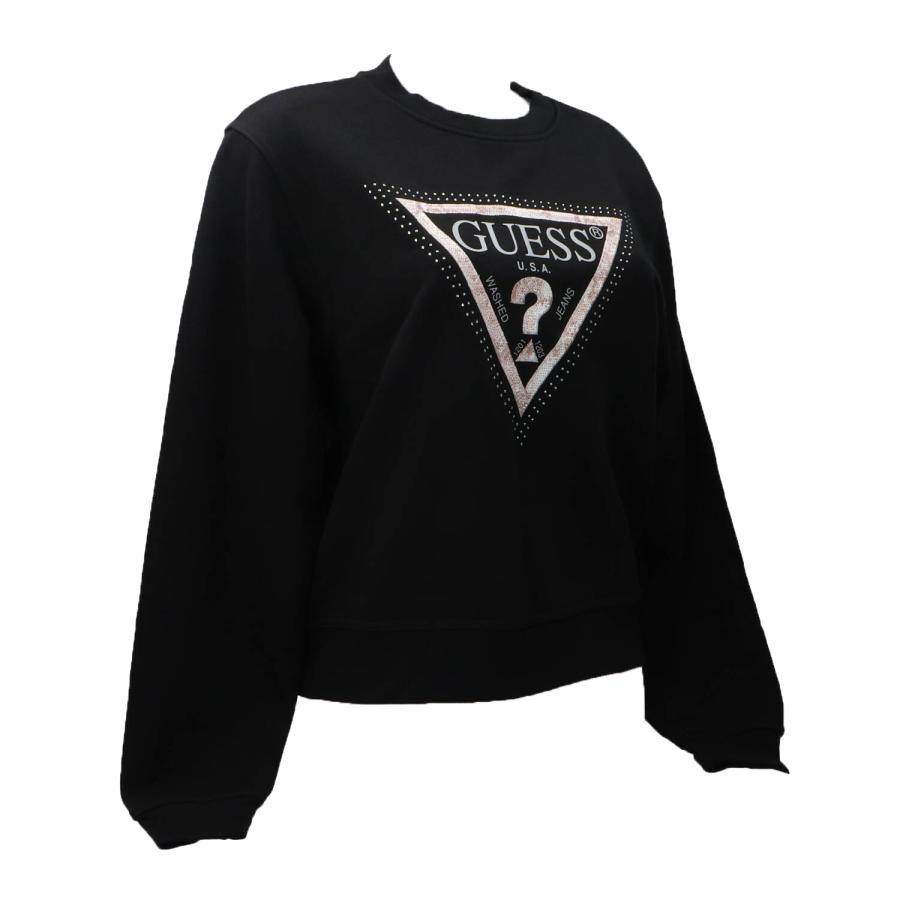Guess Felpe CN PYTHON TRIANGLE LOGO FLECEE Nero 2