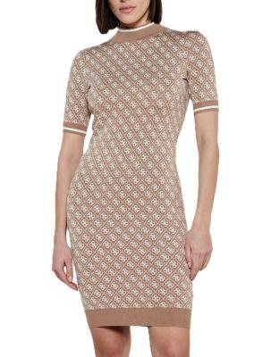 LISE 4G LOGO DRESS Marrone