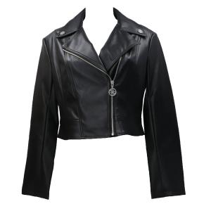 CLEMENCE PU LEATHER JACKET...