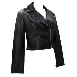 Giubbotti CLEMENCE PU LEATHER JACKET Nero