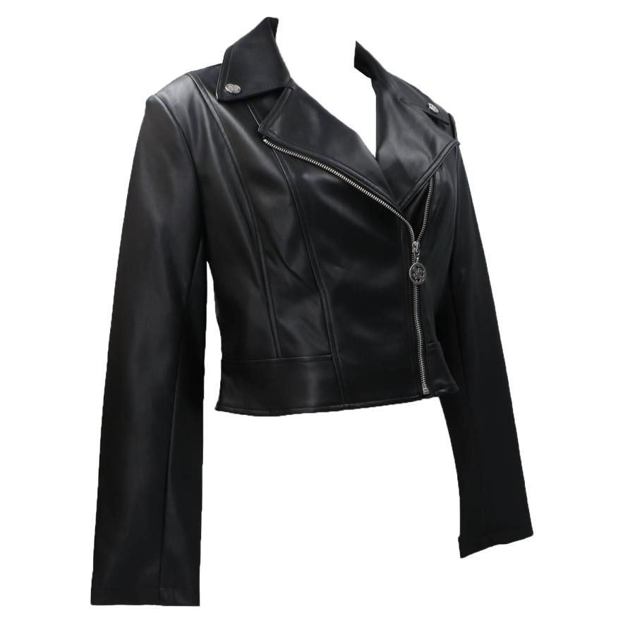 Guess Giubbotti CLEMENCE PU LEATHER JACKET Nero 2
