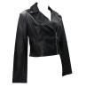 Giubbotti CLEMENCE PU LEATHER JACKET Nero