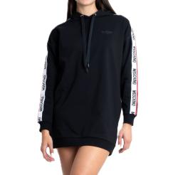 Vestiti V6A1787 FELPA DRESS Nero