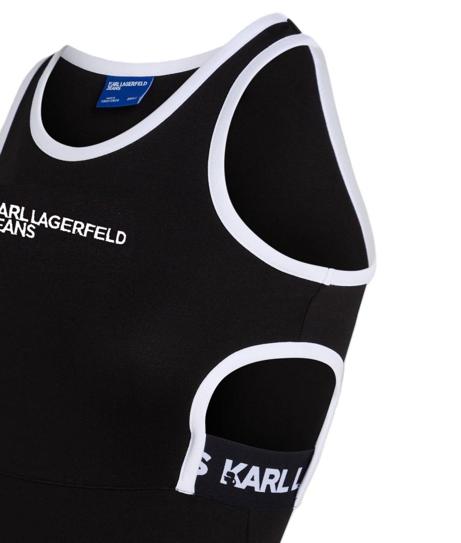 Karl Lagerfeld Vestiti LOGO TANK DRESS 245J1309 Nero 2