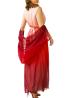Vestiti L012 ABITO LUNGO SFUMATO MISTO SETA Rosso Multicolore