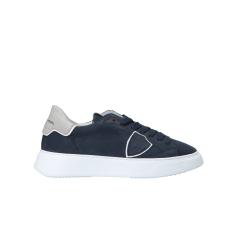 Sneakers Temple low man Blu suede