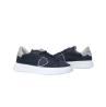 Sneakers Temple low man Blu suede