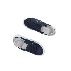 Sneakers Temple low man Blu suede