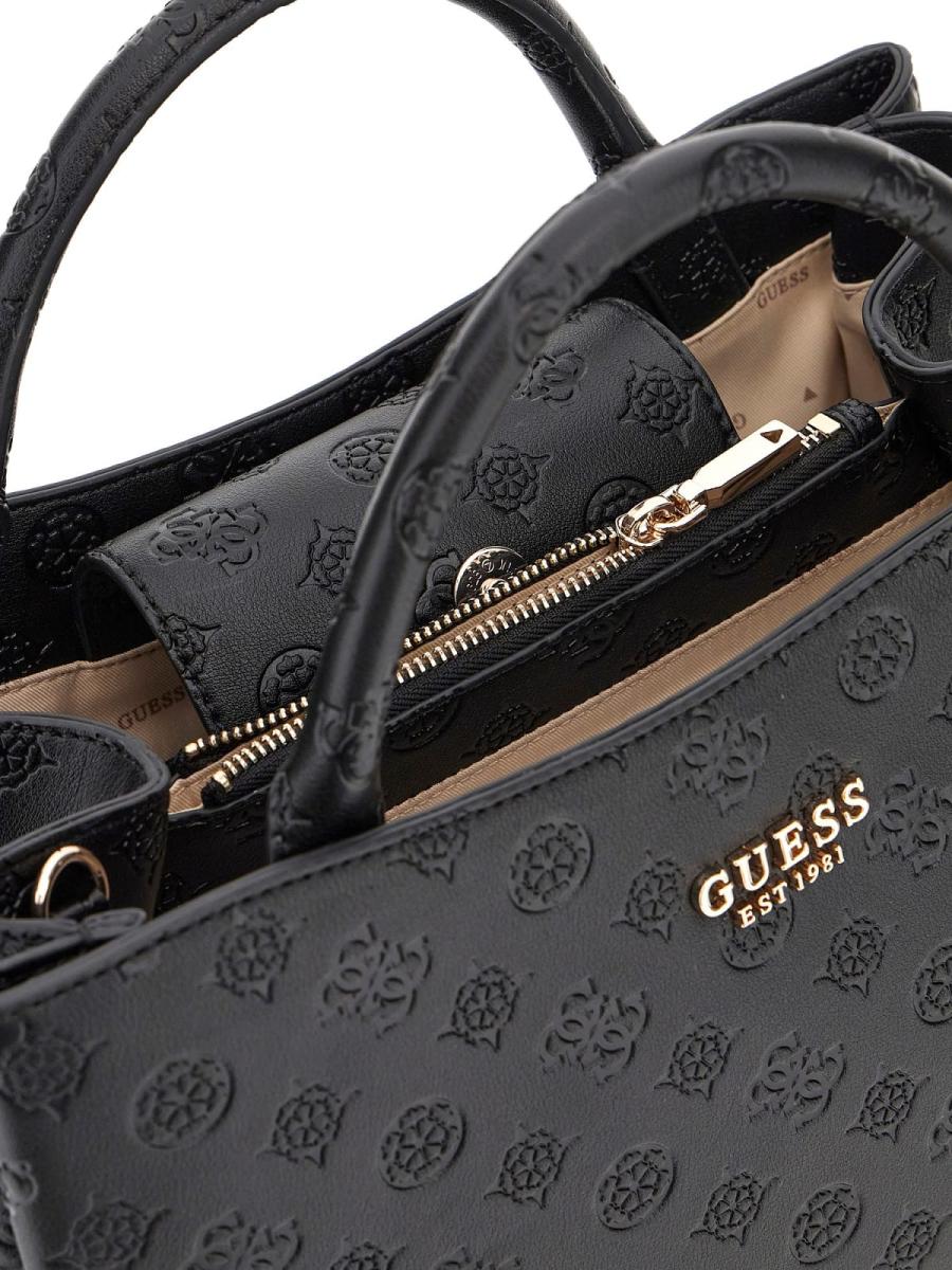 Guess Borse a mano PHOEBE LRG GIRLFRIEND SATCHEL Nero Guess Borse a mano PHOEBE LRG GIRLFRIEND SATCHEL Nero 3