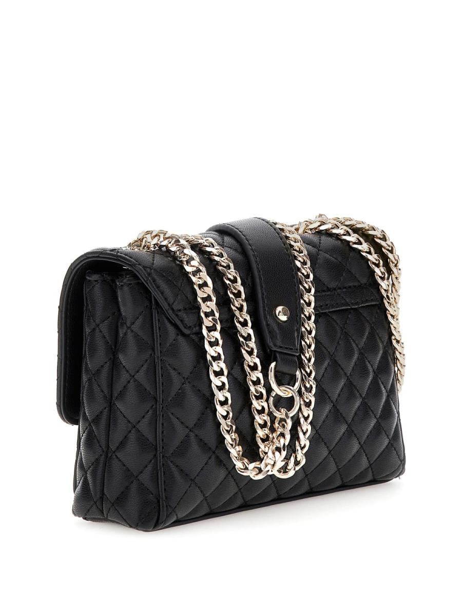 Guess Borse tracolla EVERLEE MINI CNVRTBLE XBDY FLP Nero Guess Borse tracolla EVERLEE MINI CNVRTBLE XBDY FLP Nero 3