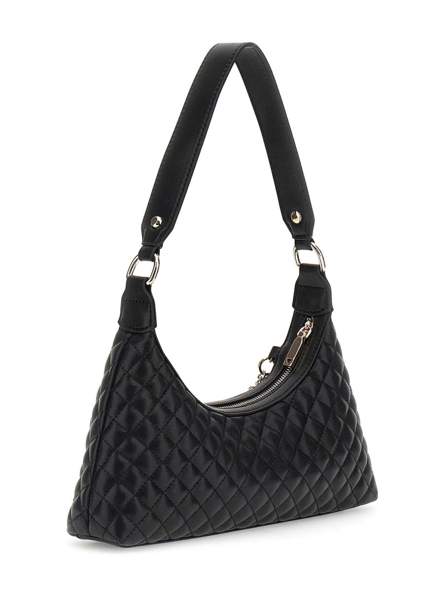 Guess Borse a spalla EVERLEE TOP ZIP SHOULDER BAG Nero Guess Borse a spalla EVERLEE TOP ZIP SHOULDER BAG Nero 2