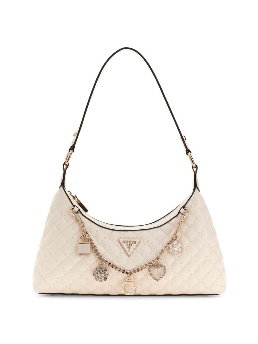Guess Borse a spalla EVERLEE TOP ZIP SHOULDER BAG Bianco  Guess Borse a spalla EVERLEE TOP ZIP SHOULDER BAG Bianco  1