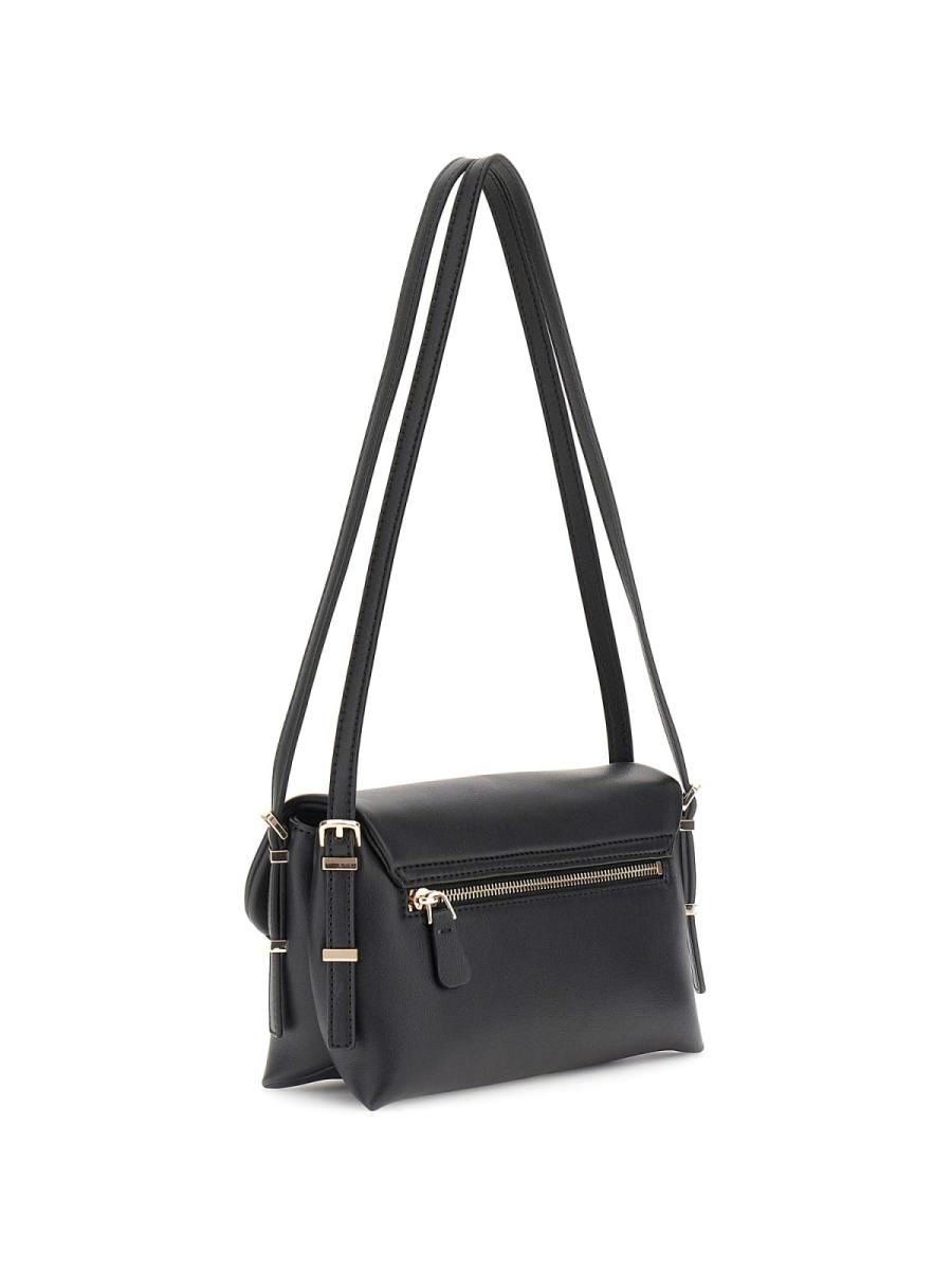 Guess Borse a spalla LEFIA FLAP SHOULDER BAG Nero Guess Borse a spalla LEFIA FLAP SHOULDER BAG Nero 3
