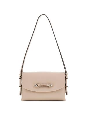 LEFIA FLAP SHOULDER BAG Beige Taupe