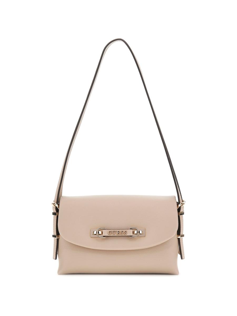 Guess Borse a spalla LEFIA FLAP SHOULDER BAG Beige Taupe Guess Borse a spalla LEFIA FLAP SHOULDER BAG Beige Taupe 1