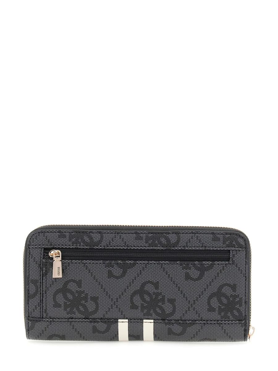 Guess Portafogli LAUREL II SLG LARGE ZIP AROUND Nero Guess Portafogli LAUREL II SLG LARGE ZIP AROUND Nero 4