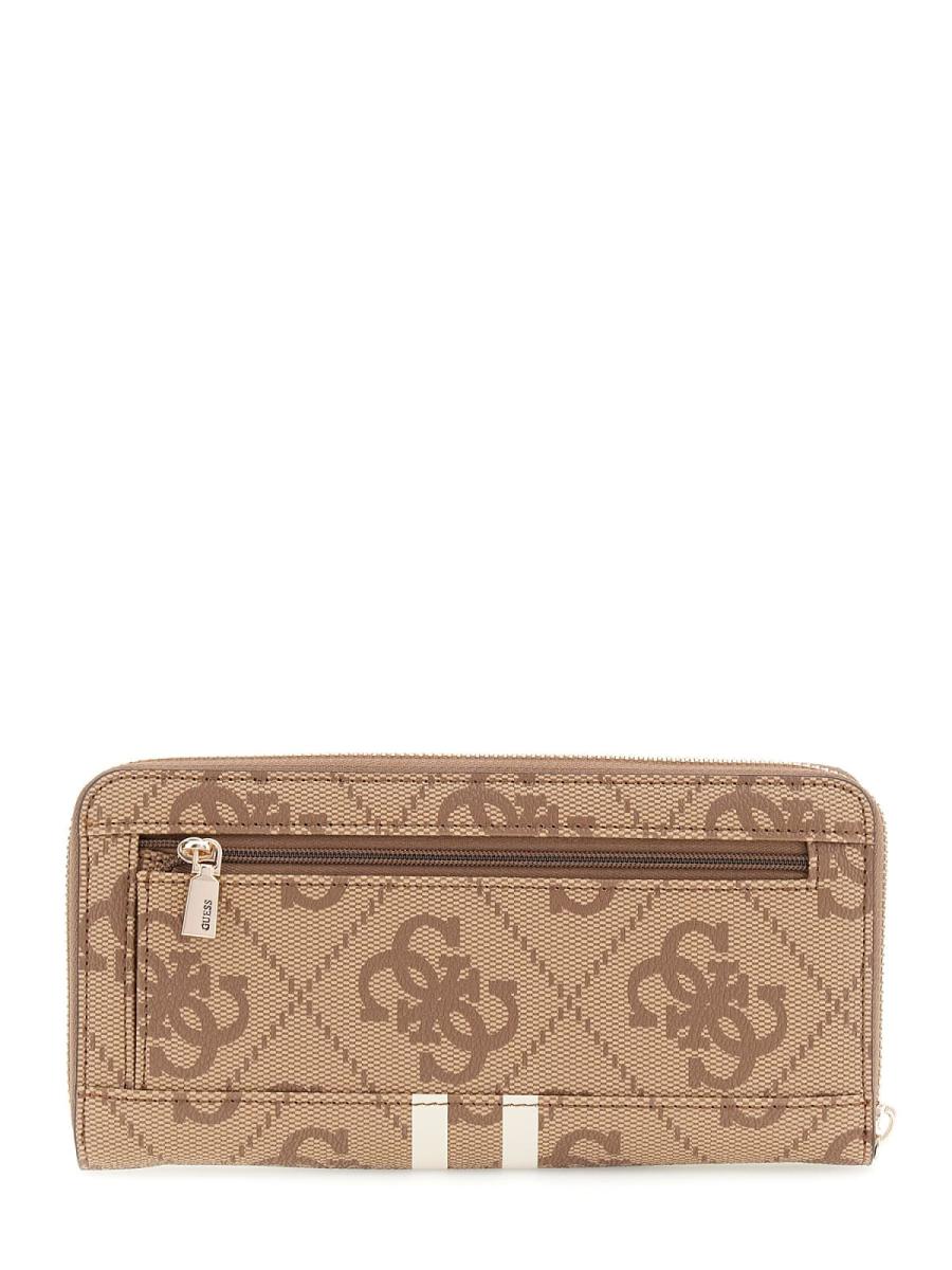 Guess Portafogli LAUREL II SLG LARGE ZIP AROUND Beige Guess Portafogli LAUREL II SLG LARGE ZIP AROUND Beige 2