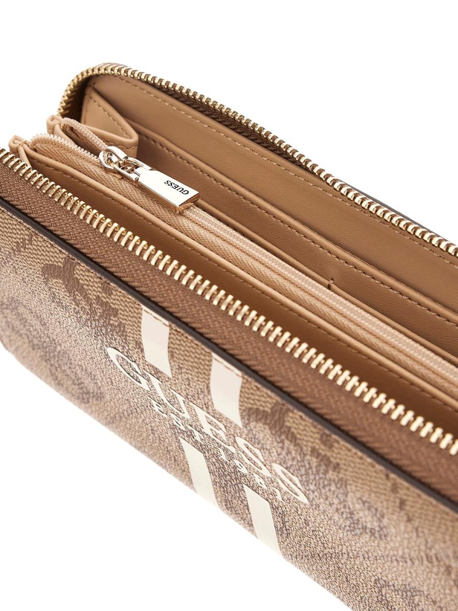 Guess Portafogli LAUREL II SLG LARGE ZIP AROUND Beige Guess Portafogli LAUREL II SLG LARGE ZIP AROUND Beige 5