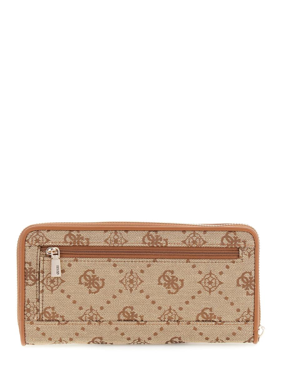 Guess Portafogli NEDA SLG LARGE ZIP AROUND Beige Guess Portafogli NEDA SLG LARGE ZIP AROUND Beige 2