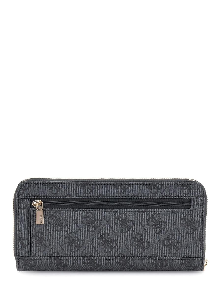 Guess Portafogli LAUREL II SLG LARGE ZIP AROUND Nero Nero Guess Portafogli LAUREL II SLG LARGE ZIP AROUND Nero Nero 2
