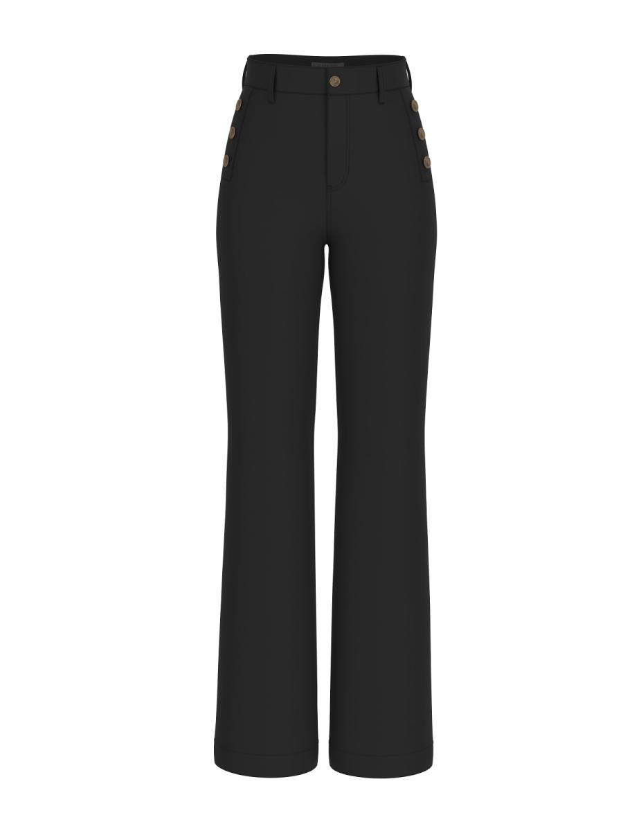 Guess Pantaloni CHRISSY FLARE PANTS Nero 3