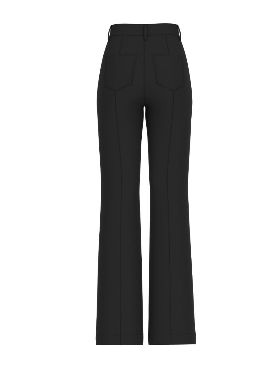 Guess Pantaloni CHRISSY FLARE PANTS Nero 2