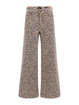 WIDE LEG marrone animalier