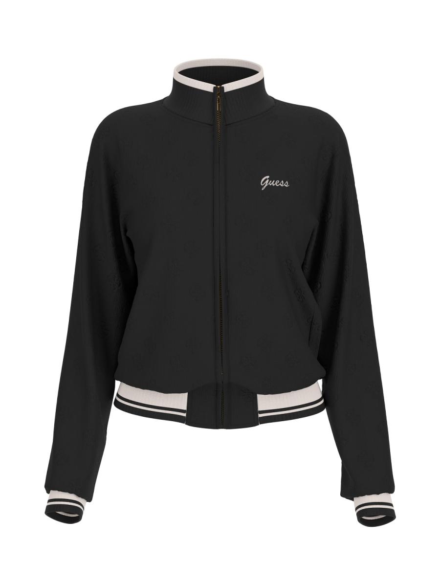 Guess Felpe PAULINA FULL ZIP SWEATSHIRT Nero 1