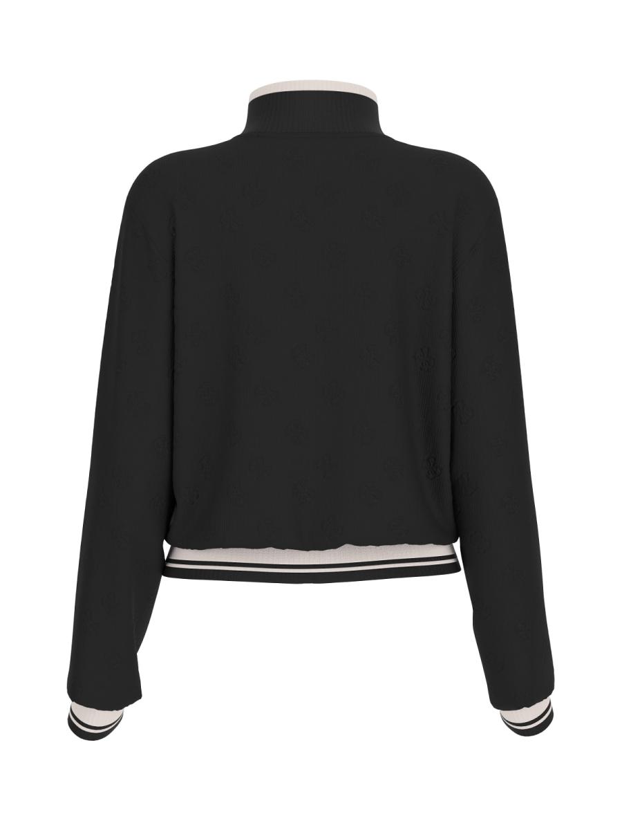 Guess Felpe PAULINA FULL ZIP SWEATSHIRT Nero 2