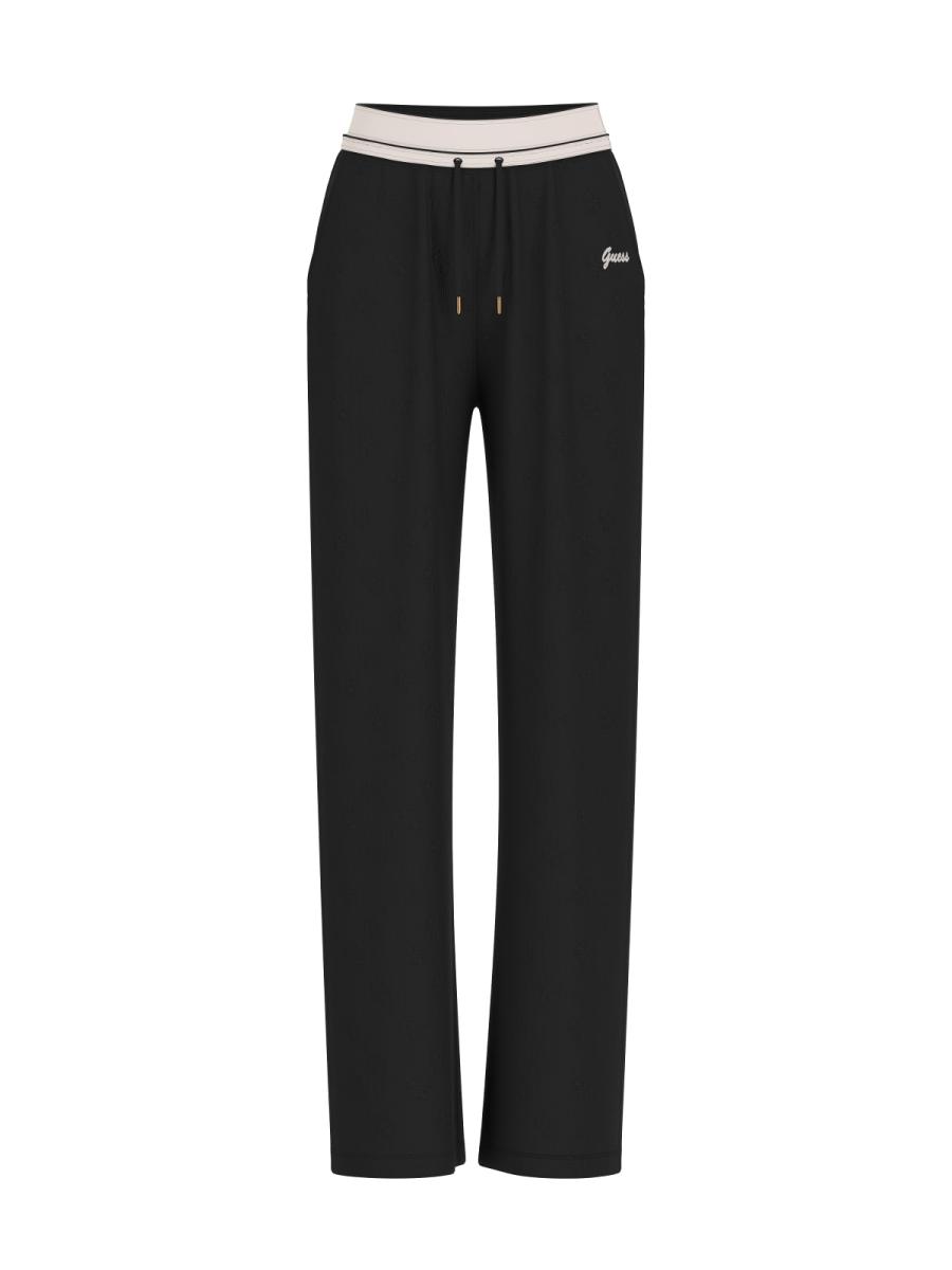 Guess Tute PAULINA WIDE LEG PANTS Nero 1