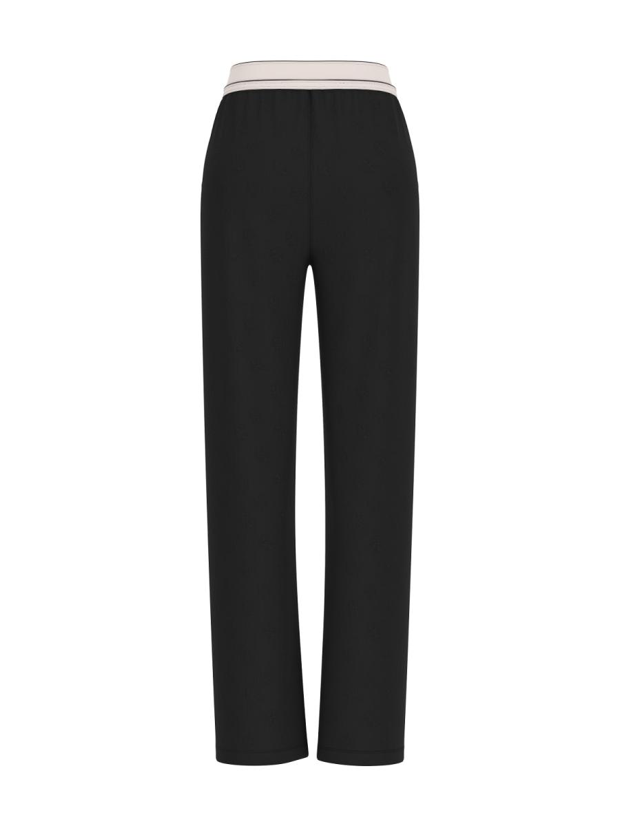 Guess Tute PAULINA WIDE LEG PANTS Nero 2
