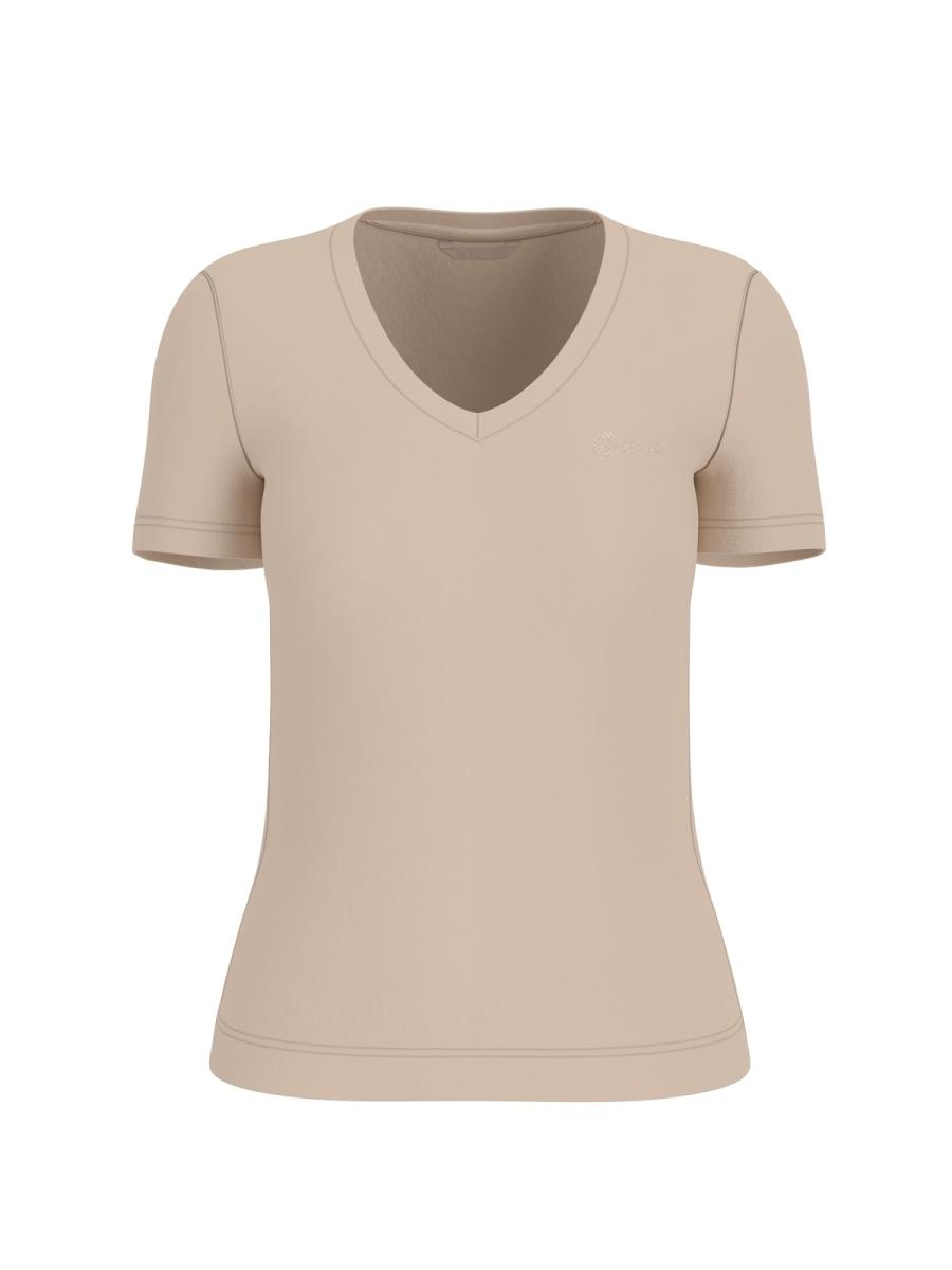 Guess T-shirt VN SS LIGHT BASIC TEE Rosa pesca 1