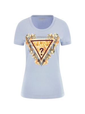 SS TRIANGLE FLOWERS TEE...
