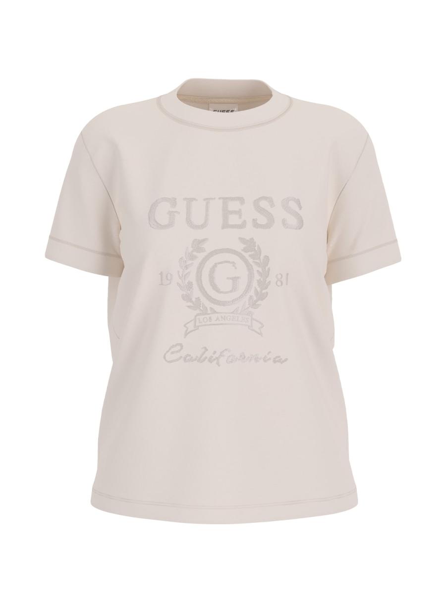 Guess T-shirt MENA SS  Bianco Panna 1