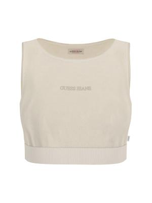 GJ SCOOP GUESS J EMB TANK SWTR Bianco