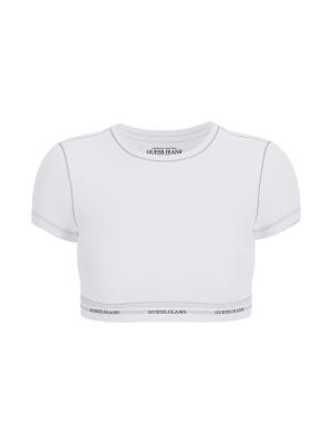 GJ SS CROP TOP Bianco