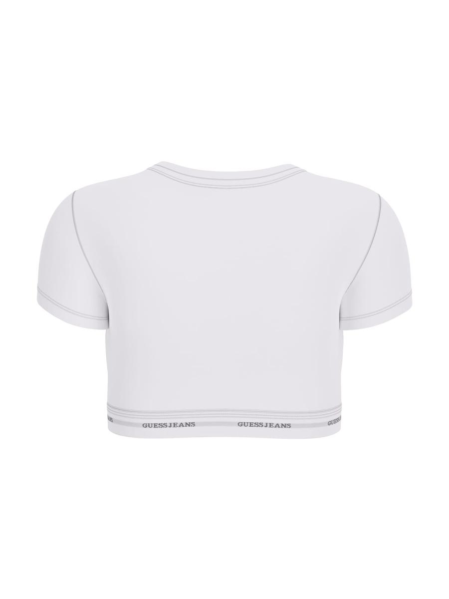 Guess Top GJ SS CROP  Bianco 2