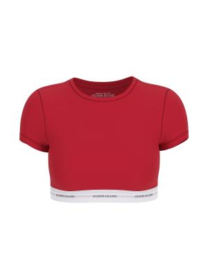 GJ SS CROP TOP Rosso