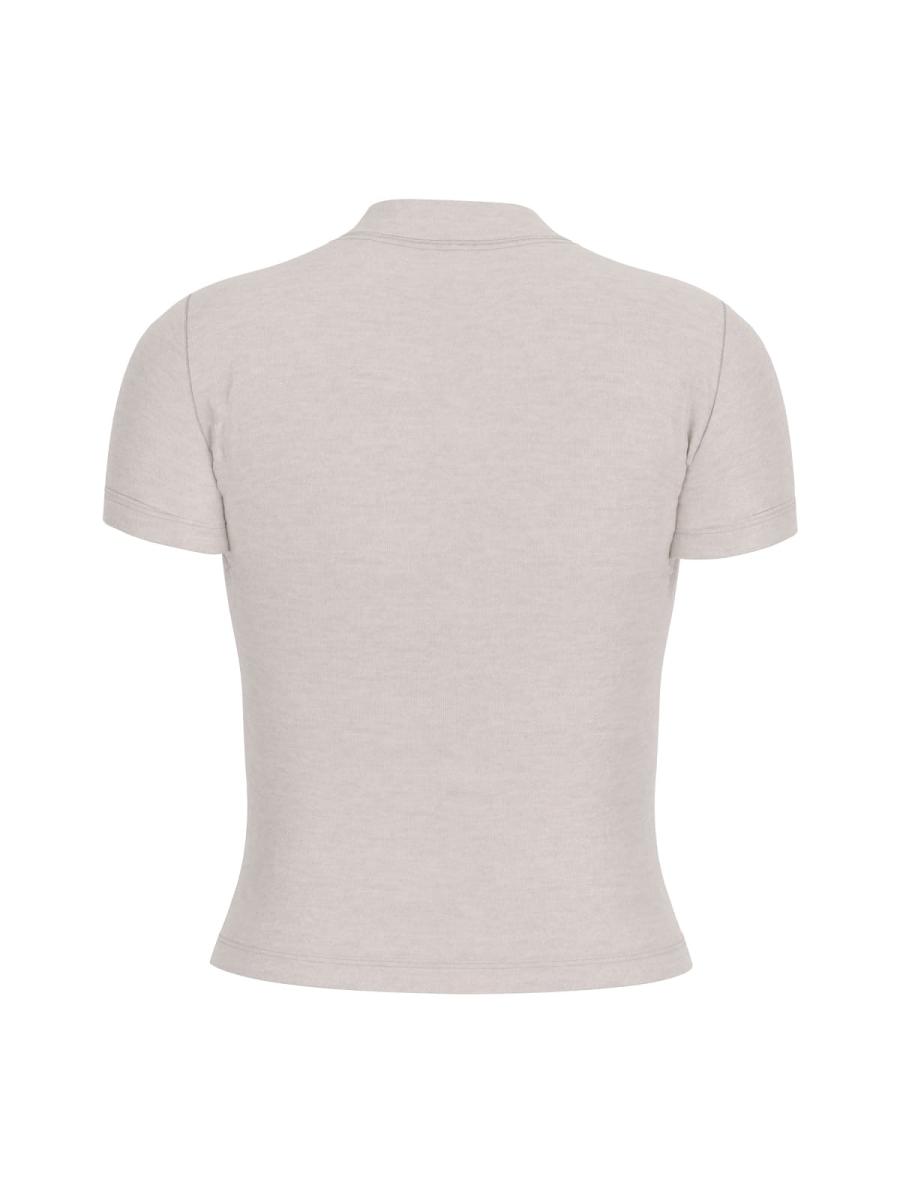 Guess Maglia SS ANITA MOCK NK TOP Bianco 2