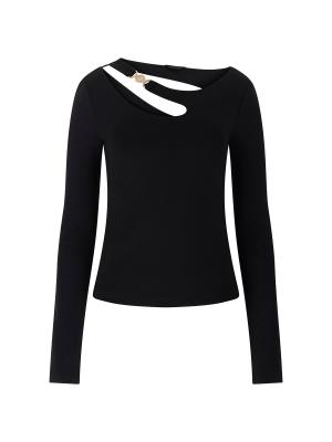 LS ELEANOR BUCKLE TOP Nero
