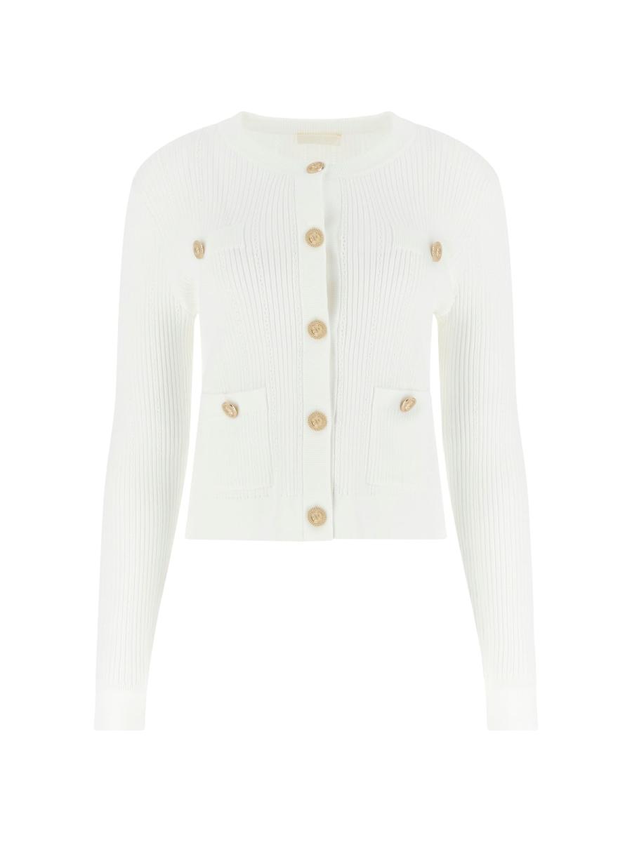 Guess Cardigan LS CN EMMIE CARDI SWTR Bianco 1